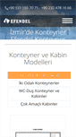 Mobile Screenshot of efendelkonteynerizmir.com