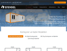 Tablet Screenshot of efendelkonteynerizmir.com